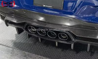 Ventes chaudes Diffuseur de pare-chocs arrière en fibre de carbone sèche de haute qualité Style PU Kit carrosserie Kit aérodynamique pour Chevrolet Corvette C8 Z06
