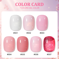 Miss Gooey Ensemble de vernis gel Nude 7 couleurs Usine OEM/ODM Vernis à ongles gel UV semi permanent personnalisé Vernis à ongles marque privée