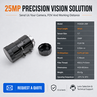 Objectif industriel 25M 50mm 25MP, monture C 1,1 pouce, iris manuel, pour système de vision industrielle, téléobjectif optique haute résolution professionnel