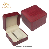 Boîte à montre en cuir de luxe Webest, boîte à montre simple en cuir, emballage cadeau pour montre