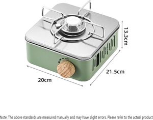 Barbecue de camping portable à gaz propane en acier inoxydable, petit, pliable, automatique, avec allumage intégré - Conception monobloc facile à transporter - Product Image 2