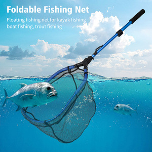 WEI Portable Foldable <strong>Floating</strong> <strong>Net</strong> Fast Folding Fly Fishing Hand <strong>Nets</strong> Small Mesh Lightweight Landing Fish Casting Network - Product Image 5