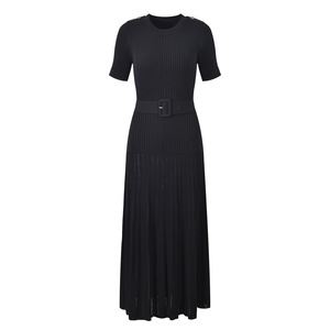 Abiti da donna estivi di lusso eleganti abito lungo a maniche corte con scollo a o - Product Image 5