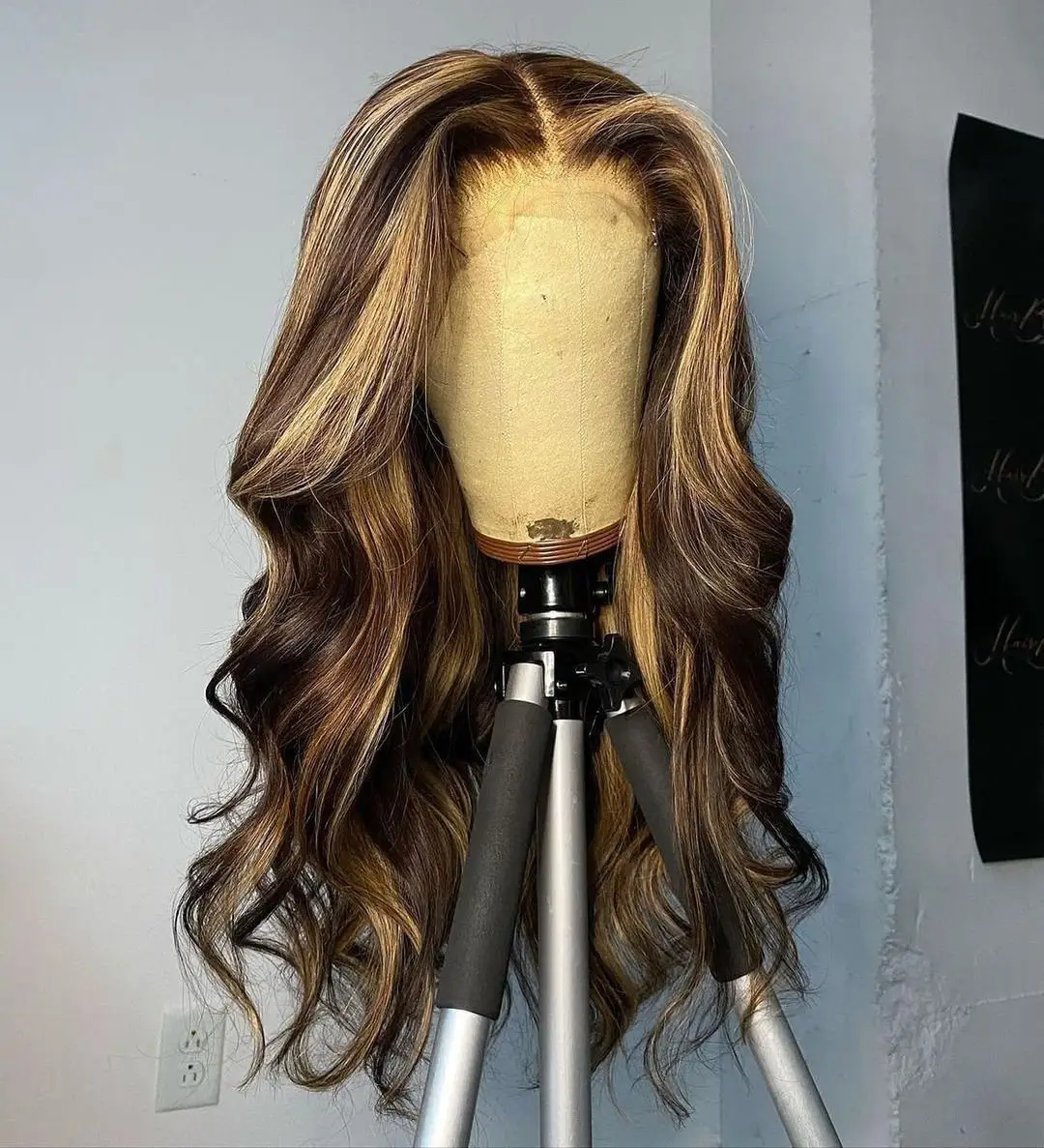 XBL wig renda Highlight pra pencabutan alami wig renda penuh HD grosir wig dengan bayi rambut 100% wig depan renda rambut manusia Vendor