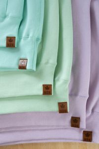 ป้ายเสื้อผ้าทอแบบสั่งทำพิเศษ - เนื้อผ้าซาตินลายแจ็คการ์ดหลากสี พับแบน สำหรับเย็บติดคอเสื้อผ้าออร์แกนิก - Product Image 4