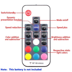 Kit de rétro-éclairage de télévision <span class=keywords><strong>led</strong></span>, haute luminosité, 1M, 2M, 3M, 4M, 5M, 5050, dc 5v, IP65, Flexible, bande lumineuse, <span class=keywords><strong>avec</strong></span> télécommande RF 17 touches - Product Image 5
