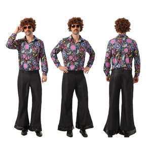 Bộ sưu tập trang phục thập niên 70 vài trang phục vũ trường thập niên 60 hip-hop CA SĨ khiêu vũ sân khấu quần áo Saturday đêm sốt Retro Hippie - Product Image 5