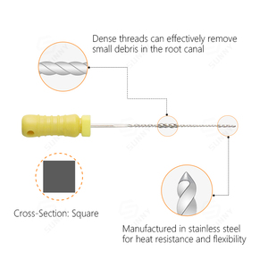 Stainless Steel Dental K <b>Files</b>, <b>Hand</b> Use Endodontic Root Canal K-<b>Files</b> for Clinic Root Canal Preparation Treatment - Product Image 5