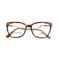 Montures de lunettes de vue rétro de luxe, grandes, en métal et en acétate, pour unisexe - Marque MEIJIN