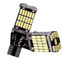 Ampoule LED LightingPro T15 4014 45SMD CANBUS pour feux de recul, de stationnement et de stop de voiture, système d'éclairage automobile DC12V