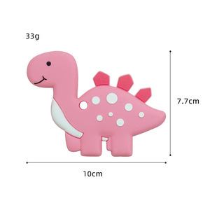 <span class=keywords><strong>THEONE</strong></span> 0 a 24 mesi BPA Free Silicone bambino massaggiagengive personalizzato dinosauro animale frutta giocattoli da masticare per il bambino mastica - Product Image 2