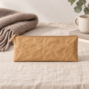 Estuche para Lápices Lavable de Papel Kraft, Bolsa de Papelería para Estudiantes, Logotipo Personalizado, Proveedor Mayorista, Venta al Por Mayor - Product Image 2