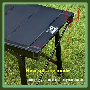 Table pliante extensible moderne <span class=keywords><strong>Taimi</strong></span> Second Magic Master pour l'extérieur, table de camping portable individuelle en aluminium rectangulaire pour 2-3 personnes - Product Image 4