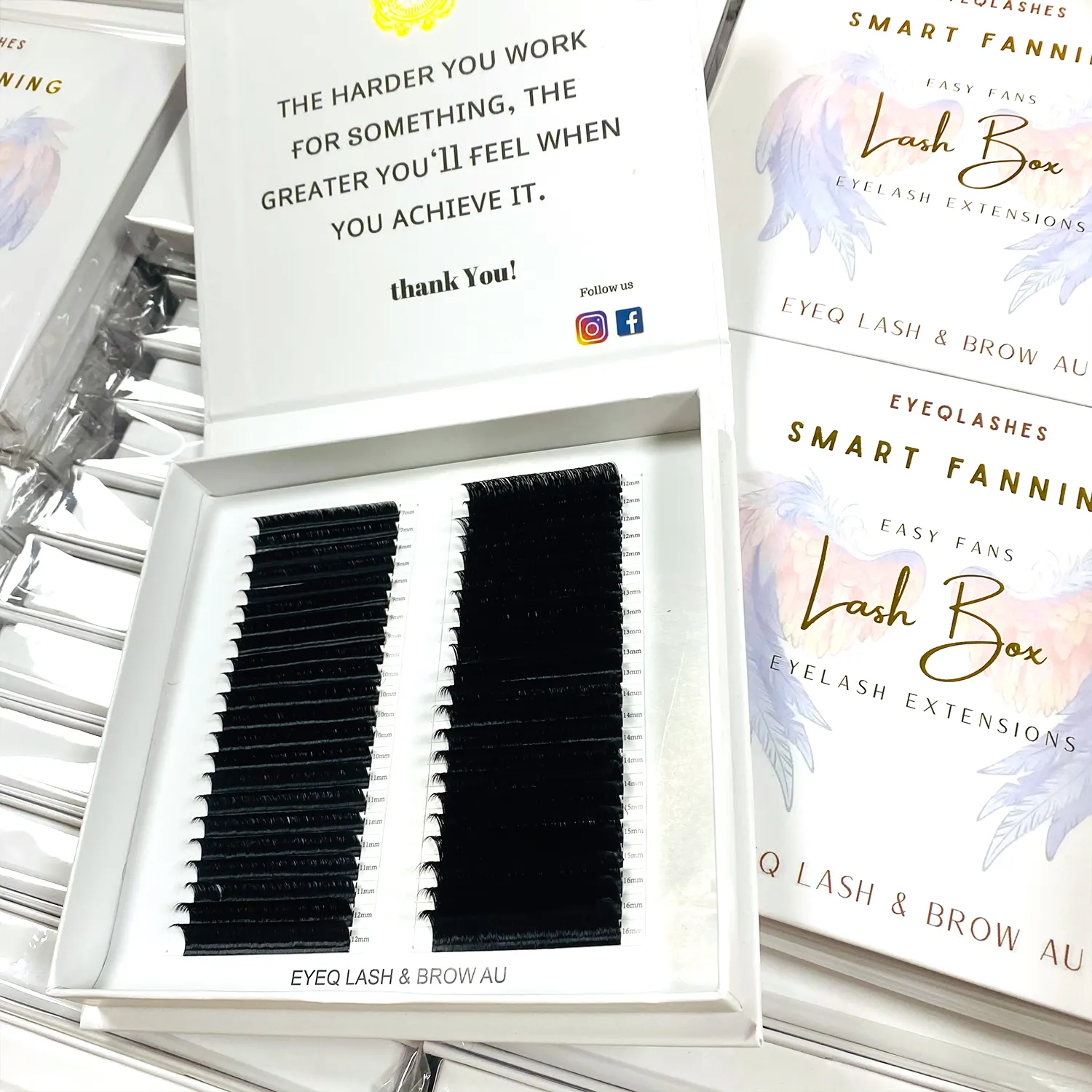 HiLASH EYELASH Easy Fanning Blooming Cils individuels Volume russe Auto Fan Cils 1s Blossom Lashes