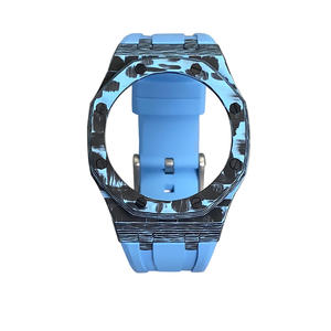 2100 accesorios G <span class=keywords><strong>Sh</strong></span> Ock funda de reloj de fibra de carbono luminosa para C Asio G Mod Kit correa de silicona de Metal para mujeres y hombres - Product Image 2