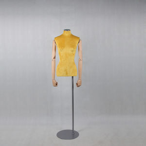 Manichini Femminili in Velluto Grigio all'Ingrosso per Esporre Abbigliamento Donna, Busto Manichino - Product Image 5