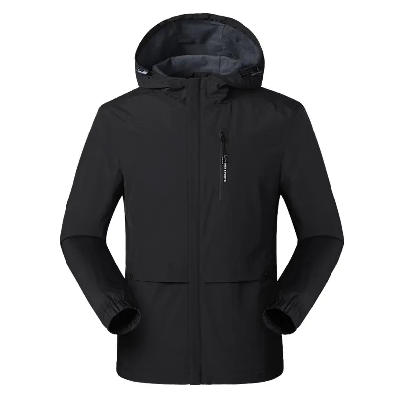 Hot Sale Hood Sport Work Windproof Softshell Outdoor Jacket, Custom Printing Cheap Waterproof Windbreaker Jacket For Men