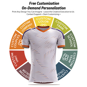 Aanpasbare unisex voetbaltenues voor volwassenen - Polyestervezel, sneldrogend, hittetransfer bedrukt, effen, korte mouwen, zomer - Product Image 4