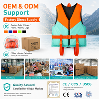 Chaleco Salvavidas para Rafting en Aguas Bravas 120-150N, PFD de Neopreno con Espuma de Celda Cerrada NBR para Kayak y Rescate Acuático