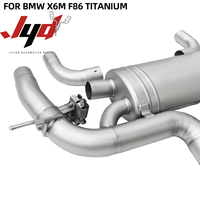 Tuyau d'échappement en alliage de titane avec valve silencieuse pour BMW X6M F86, système d'échappement tuning sablé, son parfait
