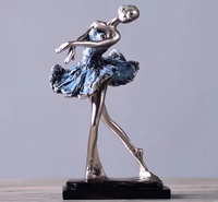 Figurine de ballerine en résine, décoration d'intérieur, sculpture décorative
