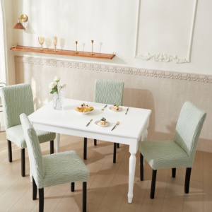 Stripe Luxury Jacquard Solid Color <strong>Chair</strong> <strong>Covers</strong> Dining <strong>Chair</strong> Slipcovers Thick Elastic Anti-Dirty Home Decoration - Product Image 6