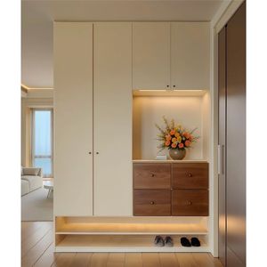 <b>Shoe</b> Storage <b>Cabinet</b> Entrance <b>Cabinet</b> Hot Selling Custom Living Room <b>Tall</b> Wooden Modern Entry <b>Cabinet</b> Wood Modern House - Product Image 1
