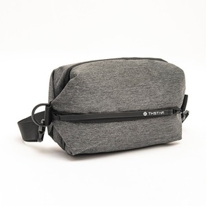 Grey Minimalist Casual Waist <b>Bag</b> Large Capacity Shoulder <b>Bag</b> Lightweight Travel Chest <b>Bag</b> - Product Image 1