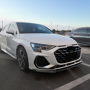Audi A3 S3 8Y Front Splitter Carbon Fiber Texture ABS Body Kit 2025+ Sline Style - Product Image 3