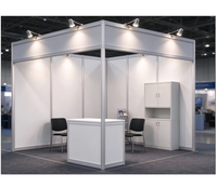 Stand d'exposition modulaire en aluminium, installation rapide sans outils, réutilisable pour les entreprises de location d'événements, foires et salons européens