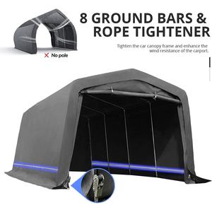 مرآب في الهواء الطلق, مظلة سيارة قوية التحمل 10 '× 20' ، مقاوم للثلج ، مع قضبان أرضية معززة - Product Image 3
