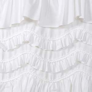 Panel de cortina de ventana blanco individual 52 \ "W X 84 \" L cortinas con volantes con filtrado de luz para decoración de coquetas de <span class=keywords><strong>dormitorio</strong></span> - Product Image 3