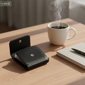 Boshiho Anti-Theft Slim RFID Leather <b>Wallet</b> with Vintage Thread Pattern Front Pocket <b>Metal</b> Money Clip Nylon Lining - Product Image 4