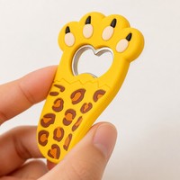 Décapsuleur en caoutchouc souple en forme de patte de chat, personnalisable avec logo, en PVC, pour cuisine, bar, cadeau, vente en gros