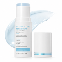 Crème raffermissante et hydratante pour le cou et le contour du visage, effet liftant instantané, anti-rides, au peptide rafraîchissant