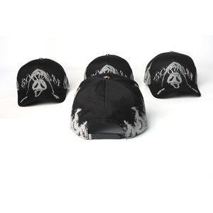 EN STOCK Gorra de Béisbol de 5 Paneles con Parche Metálico de Estrella, Calidad Original, Bordado de Diamantes de Imitación, Estilo Deportivo, Popelina Dobby, para Halloween - Product Image 6
