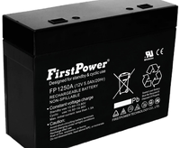 Batería AGM FirstPower FP1250A 12V 5Ah, Diseño Compacto, Baja Resistencia Interna, Reemplazo para Sistemas de Alarma contra Incendios, UPS y Embarcaciones