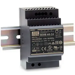 HDR 30 24 24V 1.5A Meanwell HDR 30 36W Fonte de alimentação comutada Sin HDR-15/30/60/100/150