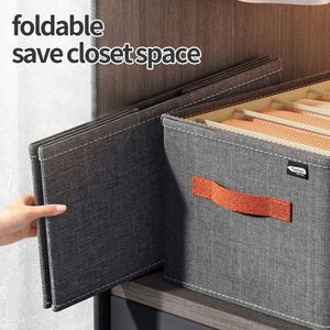 New Closet Organizers for Clothes Storage <b>Foldable</b> Storage <b>Boxes</b> with Lids Fabric Clothes Organizer with Handle - Product Image 3