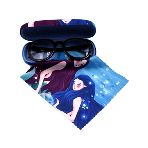 Logotipo personalizado impresión microfibra óptica gafas embalaje flip estuche gafas caja de regalo conjunto con limpiando <span class=keywords><strong>anteo</strong></span> - Product Image 3