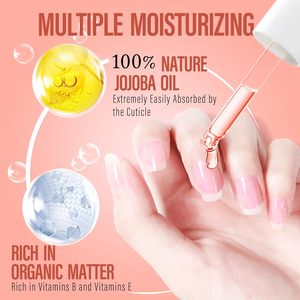 Huile de jojoba 100% personnalisée pour la revitalisation des cuticules des ongles, flacon d'huile, produits naturels et biologiques pour le soin des ongles avec compte-gouttes, étiquette privée - Product Image 2