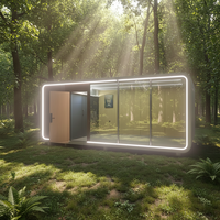 Maison de conteneur Apple de luxe de haute qualité, personnalisable, villa contemporaine en acier léger, cadre en acier isolé thermiquement, bureau