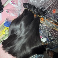 Extensions de cheveux humains vierges non traités, lisses, bouclés, ondulés, alignés dans le sens des cuticules, qualité vietnamienne, pour tissage