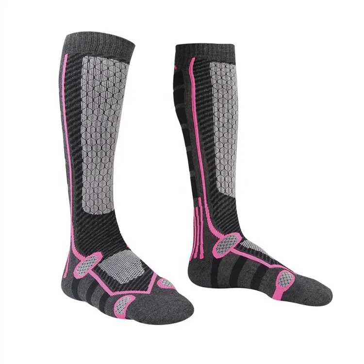 Protective ski socks warm winter made of merino wool thermal socks for men and women thermal function socks