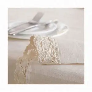 PVC que faz a máquina branca retangular ao ar livre cinza Mahjong Ruffled Runner Trade Show marfim impresso toalha de mesa