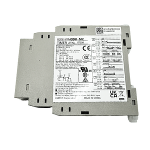 ממסר זמן למטרת כללית מסוג Solid State 10A 24VDC AC/DC להתקנה על פס DIN, 0.1 שניות-1200 שעות, מותג מקורי H3DK-M2 2024, התקנה על פס DIN - Product Image 2