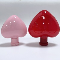 Bouteille en plastique imprimée PETG 300ml et 500ml en forme de coeur irrégulière avec pompe à lotion pour contenants d'emballage de shampooing