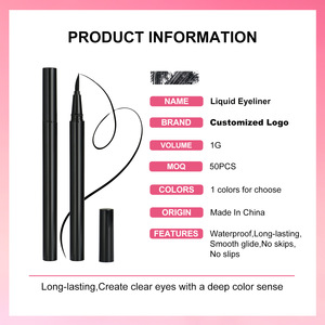 อายไลเนอร์แบบน้ำสีดำ MLM Private Label กันน้ำ ไม่เลอะ ติดทนนาน แห้งเร็ว หัวแปรงเล็ก ปากกาเขียนขอบตา ขายส่ง เครื่องสำอางสำหรับดวงตา - Product Image 5