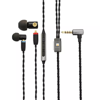 Câble coaxial torsadé pour écouteurs intra-auriculaires IE40 avec microphone pour utilisation avec moniteur et haut-parleur