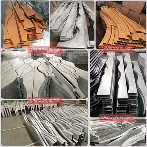 现代3D波浪形穿孔铝制天花板型材，防火、隔音、防水、耐火，适用于酒店、户外健身房 - Product Image 2